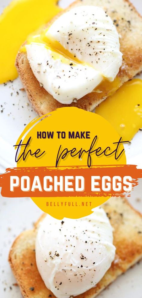 Poached Eggs, easter brunch, breakfast ideas Best Poached Eggs, Easy Poached Eggs, Quick Pancakes, Poach An Egg, Poached Egg Recipe, How To Make A Poached Egg, Perfect Poached Eggs, Eggs For Easter, Healthy Oatmeal Recipes