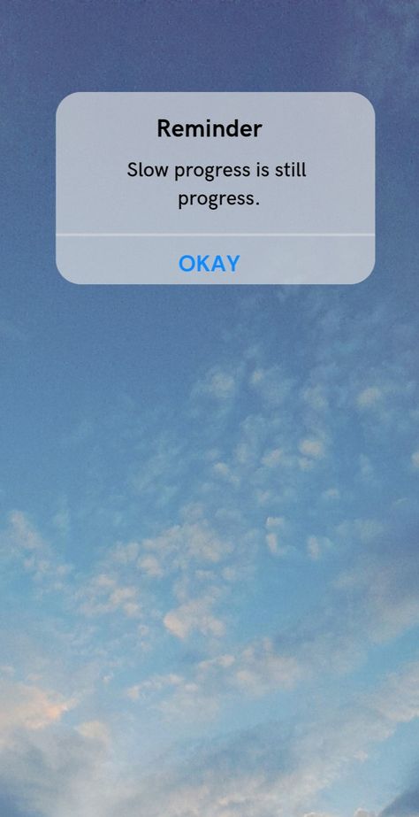 #sky #clouds #aestheticedits #quotes #quotestoliveby #wallpaper #iphonewallpaper #motivationalquotes Slow Progress Is Still Progress, Slow Progress, Wallpaper Iphonewallpaper, Unfortunate Events, A Series Of Unfortunate Events, Sky Clouds, Highway Signs, Quotes To Live By, Iphone Wallpaper