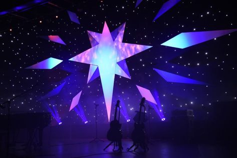 Giant Star - Church Stage Design Ideas - Scenic sets and stage design ideas from churches around the globe. Christmas Stage Design, Church Stage Design Ideas, Christmas Stage, Stage Design Ideas, Church Inspiration, Giant Star, Church Stage Design, Church Stage, Christmas Concert