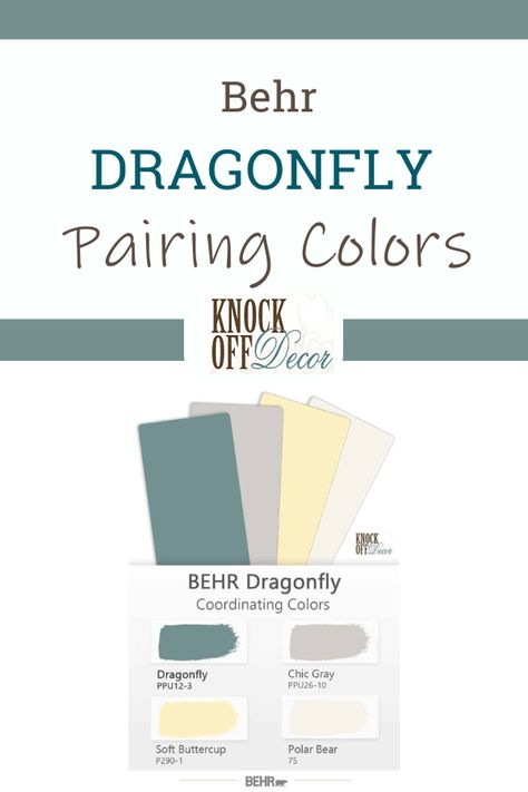 For your ceilings, trims, and moldings – you can use Behr Ultra Pure White as it is a true white paint and will further protrude the original adjacent hue. Dragonfly Paint Color, Behr Dragonfly Paint, Behr Ultra Pure White, Behr Ultra, Turquoise Paint, Entryway Door, Dragonfly Painting, Blue Green Paints, Brass Light Fixture