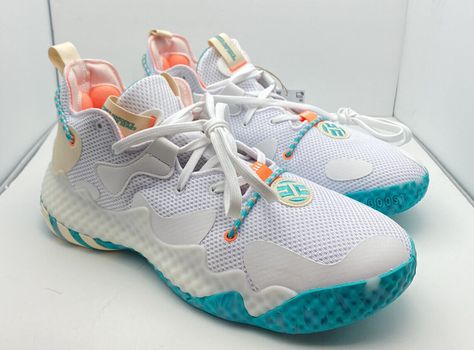 Preppy Volleyball Shoes, Volleyball Shoes Aesthetic, Cool Volleyball Shoes, Colorful Basketball Shoes, Colorful Volleyball Shoes, Cute Volleyball Shoes, White Volleyball Shoes, Basketball Shoes Women's, Harden Vol 6