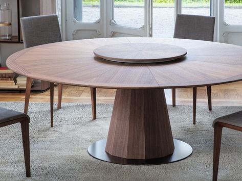 Marble Dinner Table, Dinner Table Ideas, Table With Lazy Susan, Small Round Dining Table, Round Dinner Table, Large Round Dining Table, Dining Table Design Modern, Luxury Dining Tables, Marble Top Dining Table