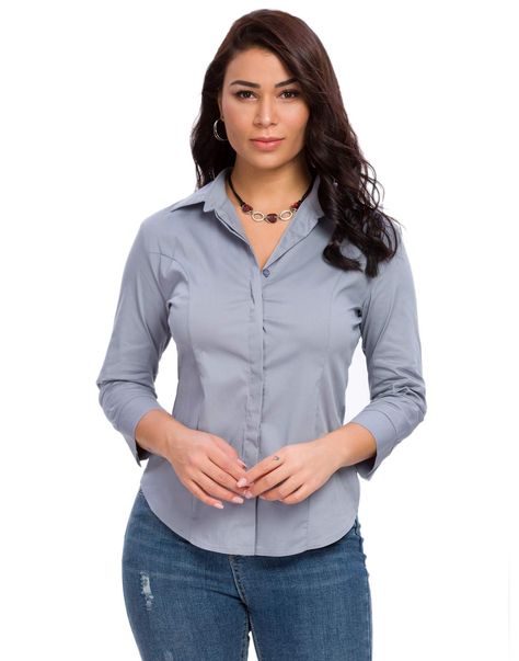 Dress Shirts For Women Blouses, Shirts For Women Formal, Official Outfits For Women, Button Shirts For Women, Formal Shirts Women, Office Tops For Women, Work Shirts For Women, Ladies Shirt Design, Formal Shirt Design