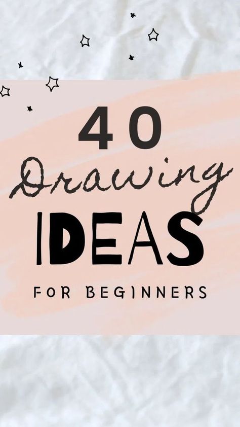 40 Easy Drawing Ideas for Beginners #drawings #doodles #art // Things to draw, drawing ideas, doodles, bujo Beautiful Doodles, Easy Drawing Ideas For Beginners, Easy Pictures To Draw, Craft Therapy, Drawing Ideas For Beginners, Beginner Drawing, Beginner Sketches, Easy Drawing Ideas, Easy Animal Drawings