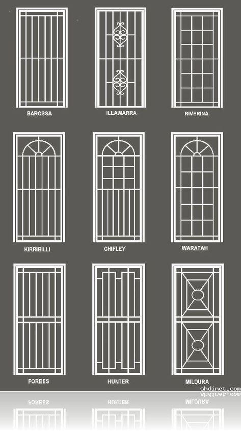 Beautiful Window Grill Design Ideas For Attractive Look - Engineering Discoveries Iron Window Grill, Modern Window Grill, Grill Designs, Home Window Grill Design, Window Grill Design Modern, Door Grill, Window Bars, Grill Gate Design, Metal Doors Design