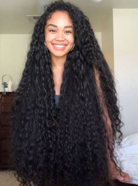 Really Long Curly Hair, Long Thick Natural Hair, Very Long Curly Hair, Black Women Long Hair, Black Long Curly Hair, Extreme Long Hair, Long Black Curly Hair, Long Curly Black Hair, Long Thick Curly Hair