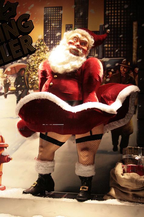 Funny Santa Pictures, London At Christmas, Christmas In London, Bad Santa, Creepy Christmas, Santa Pictures, London Christmas, Santa Helper, Cinnamon Apple