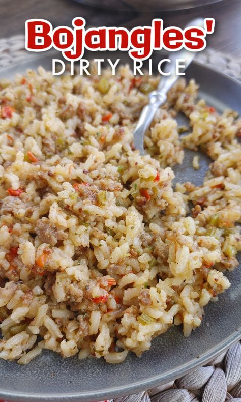 Carolina Rice Recipe, Rice Recipes Without Meat, Dirty Rice Recipe Easy No Meat, Southern Dirty Rice Recipe, Southern Rice Recipes, How To Make Dirty Rice, Dirtyrice Cajun, Popeyes Dirty Rice Recipe, Sausage Rice Recipes