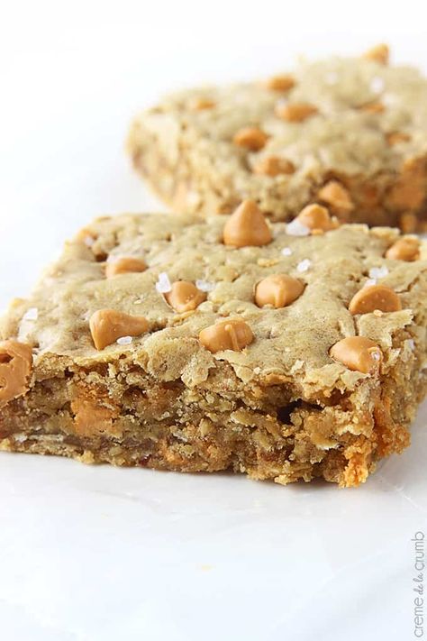 Oatmeal Butterscotch, Desert Bars, Butterscotch Bars, Butterscotch Blondies, Sweet Bar, Blondies Recipe, Butterscotch Chips, Bar Cookies, Cookie Bar Recipes