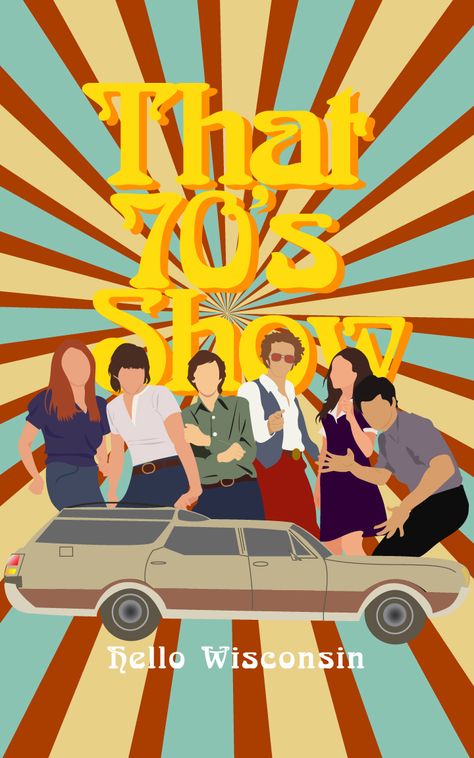 That 70's Show Posters on Behance Camping Tv, Wallpaper Hippie, Show Posters, Sejarah Kuno, 70 Show, 70s Show, That 70s Show, Picture Collage Wall, Images Esthétiques