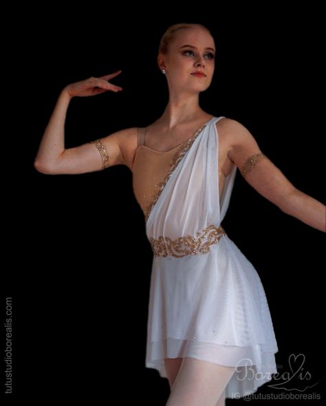 Goddess Dance Costume, Greek Dance Costume, Show Dance Costumes, Talisman Ballet Costume, Dance Costume Design, Dance Costumes Jazz, Pretty Dance Costumes, Cute Dance Costumes, Dance Costumes Dresses