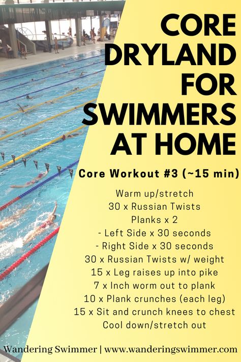 Competitive Swimming Workout Dryland, Swimmer Arms Workout, Swim Gym Workout, Swimmer Ab Workout, Workout For Swimmers At Home, Gym Workout For Swimmers, Swimmers Dryland Workout, Exercise For Swimmers, Swimmers Workout Exercises