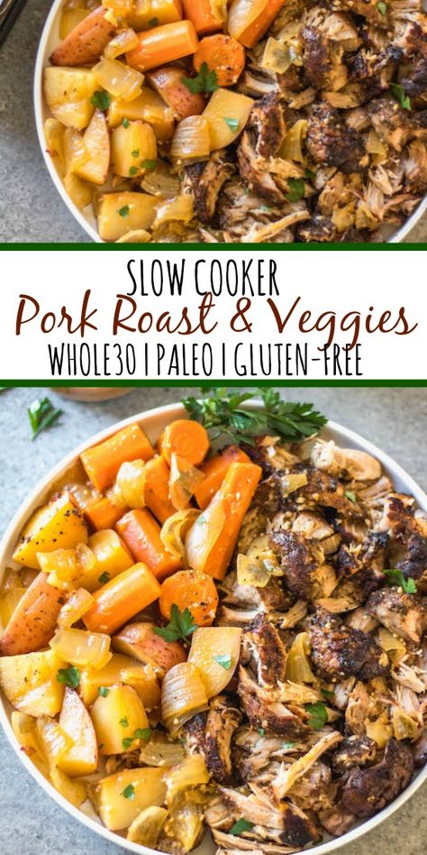 Tender Pork Roast, Pork Roast Crock Pot Recipes, Pork Crockpot, Crockpot Pork Roast, Slow Cooker Pork Roast, Pot Roast Crock Pot Recipes, Paleo Pork, Healthy Pork, Pork Roast Recipes