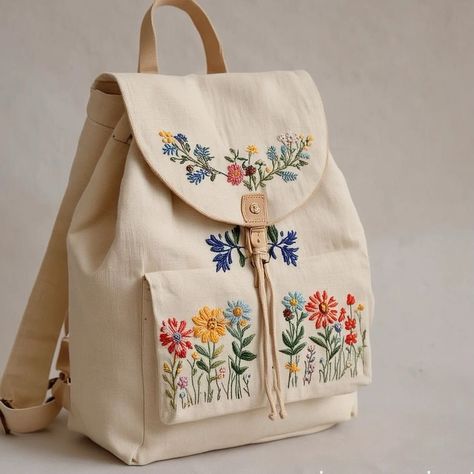 Embroidery.Вышивка.Handmade (@world_embroidery) • Instagram photos and videos Sulaman Pita, Canvas Bag Design, Handmade Fabric Bags, Simple Hand Embroidery Patterns, Diy Bags Patterns, Diy Embroidery Patterns, Handmade Embroidery Designs, Embroidery Bags, Fabric Embroidery