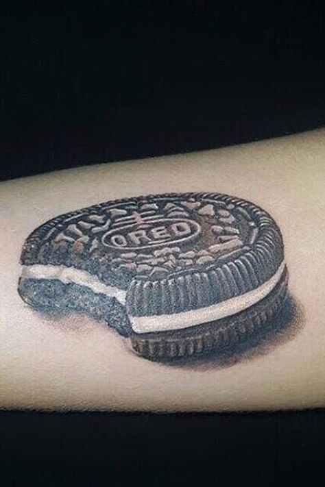 11 Oreo Tattoos For the Forever Fan Oreo Cookie Tattoo, Oreo Tattoo Ideas, Oreo Tattoo, Cookie Tattoo, Deep Fried Oreos, Fried Oreos, Summer 22, Ink Ideas, Oreo Cookies