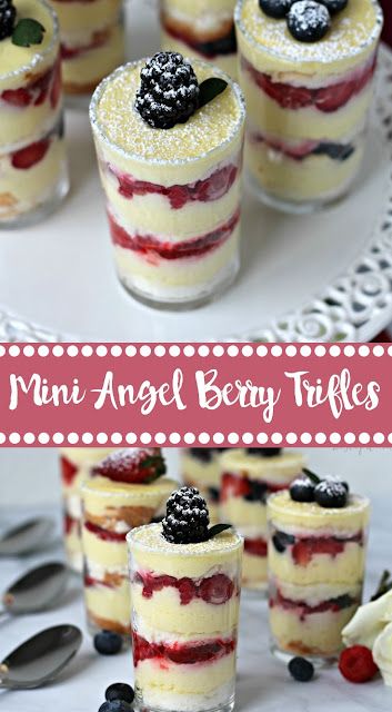 Individual Ice Cream Cups, Individual Dessert Cups For Party, Individual Strawberry Trifle, Trifle In A Cup Mini Desserts, Fancy Desserts In A Cup, Dessert Shooters Wedding Recipe, Single Serve Trifle Desserts, Christmas Mini Triffles, Easy Parfait Recipes Desserts