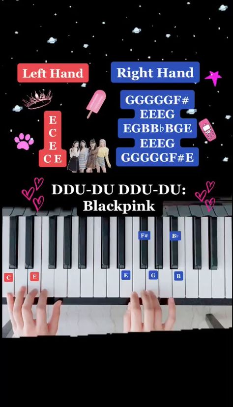 Step-by-step guide! Blackpink Piano, Kpop Piano, Music Learning, Witchy Wallpaper, Piano Songs, Popular Songs, Piano Tutorial, Easy Piano, Easy Paper Crafts