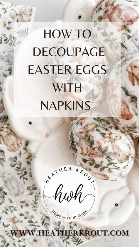 Egg Decoupage, Easter Egg Decoupage, Decoupage Easter Eggs, Easter Eggs Ideas, Spring Craft Ideas, Easter Egg Ideas, Easter Craft Projects, Eggs Ideas, Diy Spring Crafts