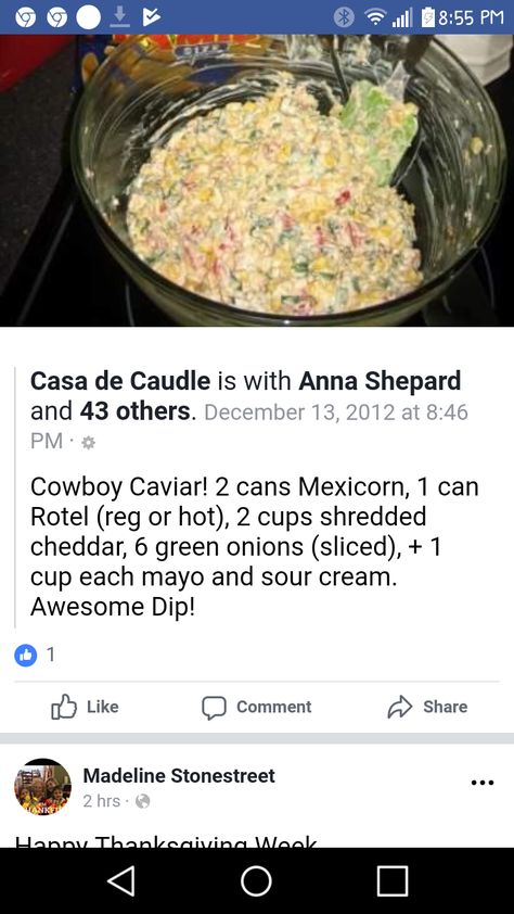 Cowboy Caviar Recipe, Cowboy Caviar, Green Onions, Cheddar, Mexican Food Recipes, Sour Cream, Salad Recipes, Sandwiches, Cowboy