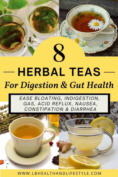 Best Teas For Digestion & Gut Health - LB Health & Lifestyle Teas For Digestion, Slippery Elm Tea, Best Herbal Teas, Tea For Digestion, Best Teas, Best Herbal Tea, Medicine Man, Digestive Juice, Stomach Cramps