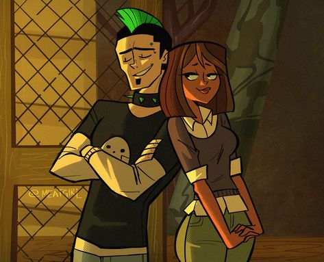 it’s actually “meatgiri” on Twitter: "“Fine! Enjoy a peanut butter-less life.” “Thanks! Enjoy prison.”… " Meatgiri Art, Total Drama Island Duncan, Total Drama Fanart, Duncan Total Drama, 2000s Cartoons, Drama Total, Drama Island, Total Drama Island, Total Drama