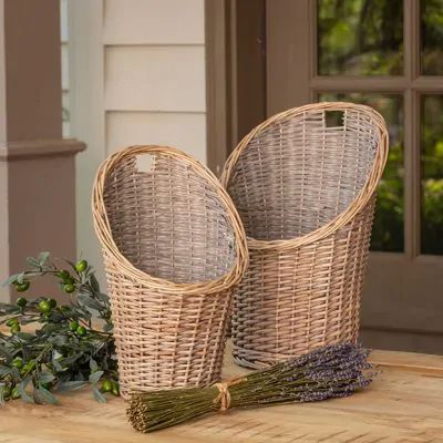 THE CLOVER COTTAGE | Shop Sales Events Antique Farmhouse Hanging Wall Baskets, Cottage Decor Farmhouse, Wall Baskets, Wood Mantels, Wall Basket, Antique Farmhouse, Basket Sets, Hanging Wall, Ceramic Decor