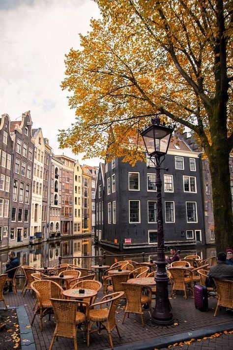 Amsterdam Central Station, Amsterdam Autumn, Amsterdam Fall, Amsterdam Cafe, Dutch Style, Seni Vintage, Amsterdam Canals, Amsterdam Travel, Fotografi Alam Semula Jadi