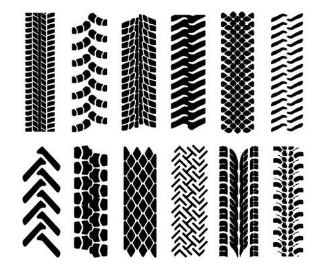 Tyre Marks on Road Vector Tire Marks Drawing, Tire Tracks Design, Tire Tread Tattoo, Tire Vector, Tire Marks, Road Vector, Barber Logo, Buisness Cards, Tractor Tire