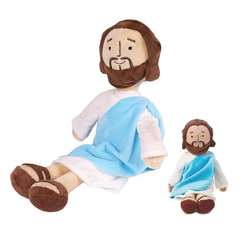 PRICES MAY VARY. Soft plush: My friend Jesus plush is made of soft super-crystalline plush, the fabric is soft and comfortable, safe and non-toxic. The Jesus doll is soft and stuffed with plush and can stand or sit Holiday gift: Jesus plush doll, this cute plush Jesus doll is the best gift for children after baptism. Give this baby jesus doll to believers who believe in God as a gift, and this will be the best gift they receive. Lovely appearance: The plush Jesus Christ religious toy has a cute Child Doll, Doll Gift, Stuffed Toys, Cute Plush, Easter Gifts, Plush Dolls, Toddler Toys, Soft Toy, Collectible Dolls