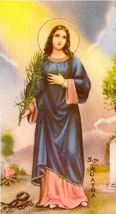 Saint Agatha the Patron Saint of Nurses St Agatha, Female Saints, Santa Filomena, Saint Agatha, Santi Cattolici, Saints And Sinners, Catholic Art, Prayer Cards, Patron Saints