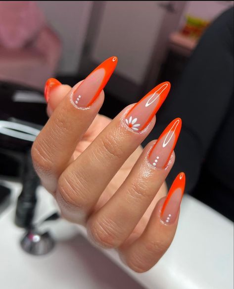 Acrylic Toe Nails, Simple Gel Nails, Work Nails, Classy Acrylic Nails, Makijaż Smokey Eye, Abstract Designs, Orange Nails, Fire Nails, Pretty Acrylic Nails