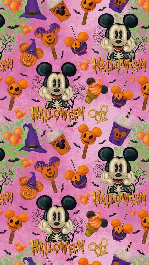 Disney Fall, Holiday Iphone Wallpaper, Helloween Wallpaper, Halloween Digital Paper, Cute Backgrounds For Iphone, Halloween Craft Projects, Mickey Pumpkin, Carte Halloween, Disneyland Halloween