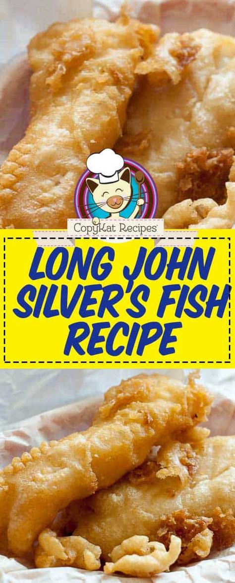 Captain Ds Fish Recipe, Furrs Cafeteria Recipes, Long John Silvers Fish Batter, Copycat Long John Silvers, Silver Fish Recipe, Crispy Fish Batter, Fish And Chips Batter, Homemade Fish Sticks, Long John Silvers Batter