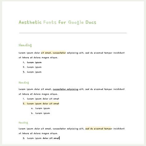 Aesthetic Fonts on Google Docs Fonts For Google Docs, Aesthetic Google Docs Ideas, Google Doc Notes Template, Google Docs Templates, Google Notes, Google Doc Templates, Executive Resume Template, Essay Template, Docs Templates