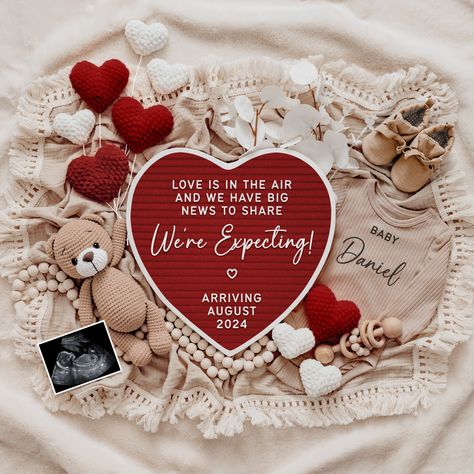 This Valentines Day Baby Announcement Digital is perfect for sharing on your social media such as Instagram, Facebook, etc. Easily edit and download your Valentines Day Pregnancy Announcement Digital Editable Template directly from your browser on Corjl - you won't need to wait days for your file to be edited and sent back and you'll be ready to announce you're exciting news to your husband, grandparents, family and friends! TRY BEFORE YOU BUY 🎨 Copy and paste this link into your web browser to try this template and see exactly what is editable: https://www.corjl.com/d/1P6H6K HOW IT WORKS 🌟 ✨Once you've bought the announcement, a link will be sent to you by email from CORJL within 15 minutes or less. ✨Click on the link and set up a password quickly. ✨Personalize your announcement by incl Baby Announcement For February Due Date, Baby Announcement Ideas Valentines Day, Pregnancy Announcement February 2025, Valentine’s Day Baby Announcement, February Pregnancy Announcement, February Baby Announcement, Valentine Baby Announcement, Pregnancy Announcement Valentines Day, Valentines Day Baby Announcement