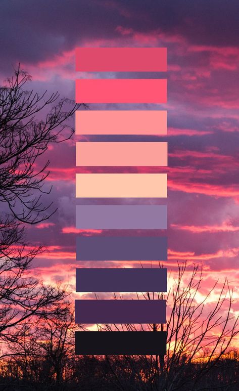 farmland in scenic rural areas. Color ... Flat Color Palette, Color Schemes Colour Palettes, Palette Art, Red Sunset, Plakat Design, Color Palate, Color Palette Design, Sunset Colors, Colour Board