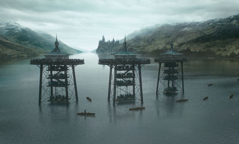 The Great Lake (alternatively known as the Black Lake) is a large body of water, freshwater and... Unforgivable Curses, Harry Potter Goblet, Triwizard Tournament, The Goblet Of Fire, Hogwarts Aesthetic, Fred Weasley, Goblet Of Fire, George Weasley, Harry Potter Film