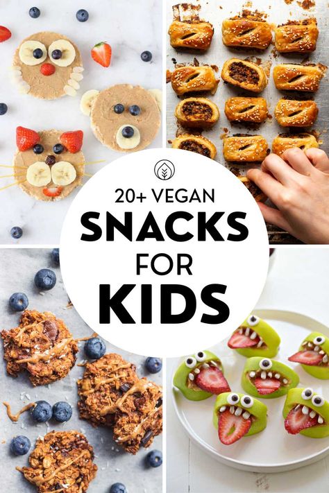 Vegan Snacks For Kids, Best Vegan Snacks, Vegetarian Kids, Vegan Kids Recipes, Quick Bites, Vegan Snack Recipes, Easy Vegan Recipes, Picky Eaters Kids, Veggie Snacks