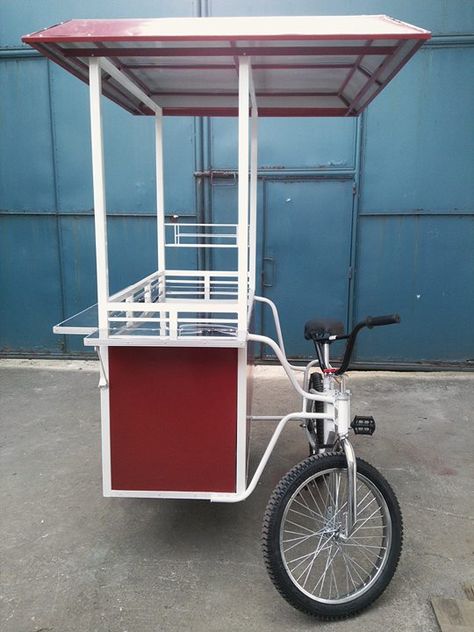 Untitled Bicycle Food Cart, Bike Food Cart, Bike Sidecar, Bicycle Cart, Mobile Coffee Cart, Bamboo Bicycle, Tea Stand, Bullock Cart, Beer Bike