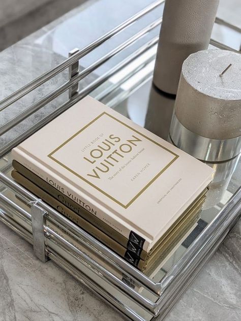 Louis Vuitton, book, decoration, home,  living room, amazon finds Louis Vuitton Book Decor, Louis Vuitton Coffee, Philly Apartment, Prada Book, Fashion Coffee Table Books, Fashion Followers, Louis Vuitton Book, Louis Vuitton Monogram Bag, Luxurious Fashion