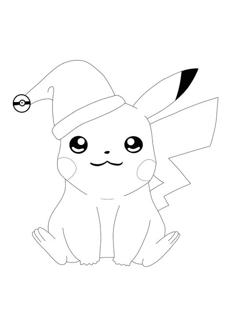 Christmas Pikachu Coloring Pages - 2 Free Coloring Sheets (2020) Christmas Pikachu, Pikachu Coloring, Pokemon Decal, Christmas Pokemon, Coloring Pages Christmas, Pokemon Christmas, Pikachu Coloring Page, Xmas Color, Pikachu Drawing