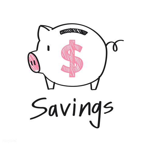 Piggy bank with a dollar sign illustration | free image by rawpixel.com Savings Image Vision Board, Savings Aesthetic, Savings Image, Money Pig, 2025 Goals, Vision Board Words, Vision Board Pics, Board Wallpaper, Money Vision Board