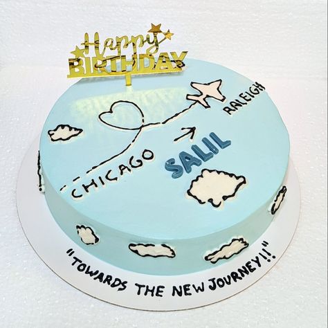 Happy Journey Cake Designs, Australia Cake Design, Journey Cake Design, Welcome Back Cake Ideas, Bon Voyage Cake Ideas, Happy Journey Cake Ideas, Happy Journey Cake, Journey Cake, 2024 Cake