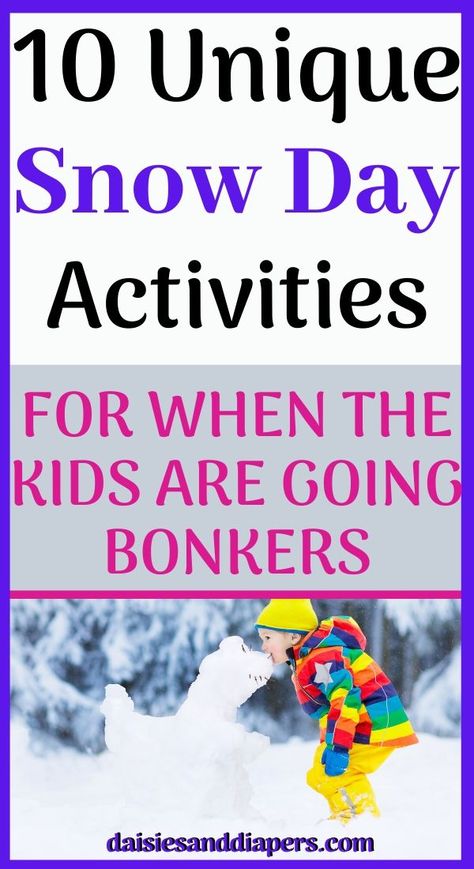 Snow Day Activities For Kids, Games To Play Inside, Snow Day Activities, January Activities, 2nd Grade Activities, Games To Play With Kids, Snow Activities, Winter Activities For Kids, Build A Fort