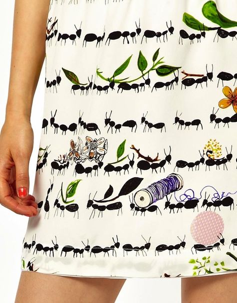 2020 Clothes, Peter Jensen, Conversational Prints, Kids Print, Creature Feature, Print Inspiration, Slip Skirt, Scandinavian Christmas, Novelty Print