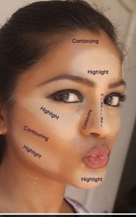 How To Contour Your Face, Makeup Contouring, Tutorial Eyeliner, Contour And Highlight, Contour Tutorial, Mekap Mata, Contour Makeup Tutorial, Makeup Tip, How To Apply Concealer