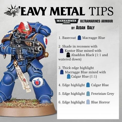 How to Paint Everything: Ultramarines – Goonhammer Warhammer 40k Painting, Painting Warhammer, Paint Space, 40k Painting, Warhammer Figures, Warhammer Paint, Game Workshop, Sci Fi Models, Warhammer 40k Art