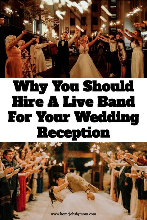 Why You Should Hire A Live Band For Your Wedding Reception Live Band Wedding, Jazz Wedding, Wedding Playlist, Hippie Wedding, Reception Party, Wedding Entertainment, Live Band, Wedding Music, Mom Blogger