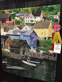 Applique Houses, Quilted Landscapes, Textile Landscapes, Quilt Landscape, Seascape Quilts, Pictorial Quilts, Landscape Quilting, Quilting Art, International Quilt Festival