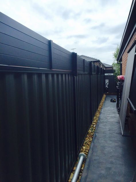 Fence extension for extra privacy | Bunnings Workshop community Extra Privacy Above Fence, Colorbond Fence Extension, Fence Privacy Screen Ideas, Extend Fence Height For Privacy, Colourbond Fence Screening Ideas, Privacy Fence Extension Ideas, Fence Extensions For Privacy, Fence Extension Ideas, Fence Screening Ideas